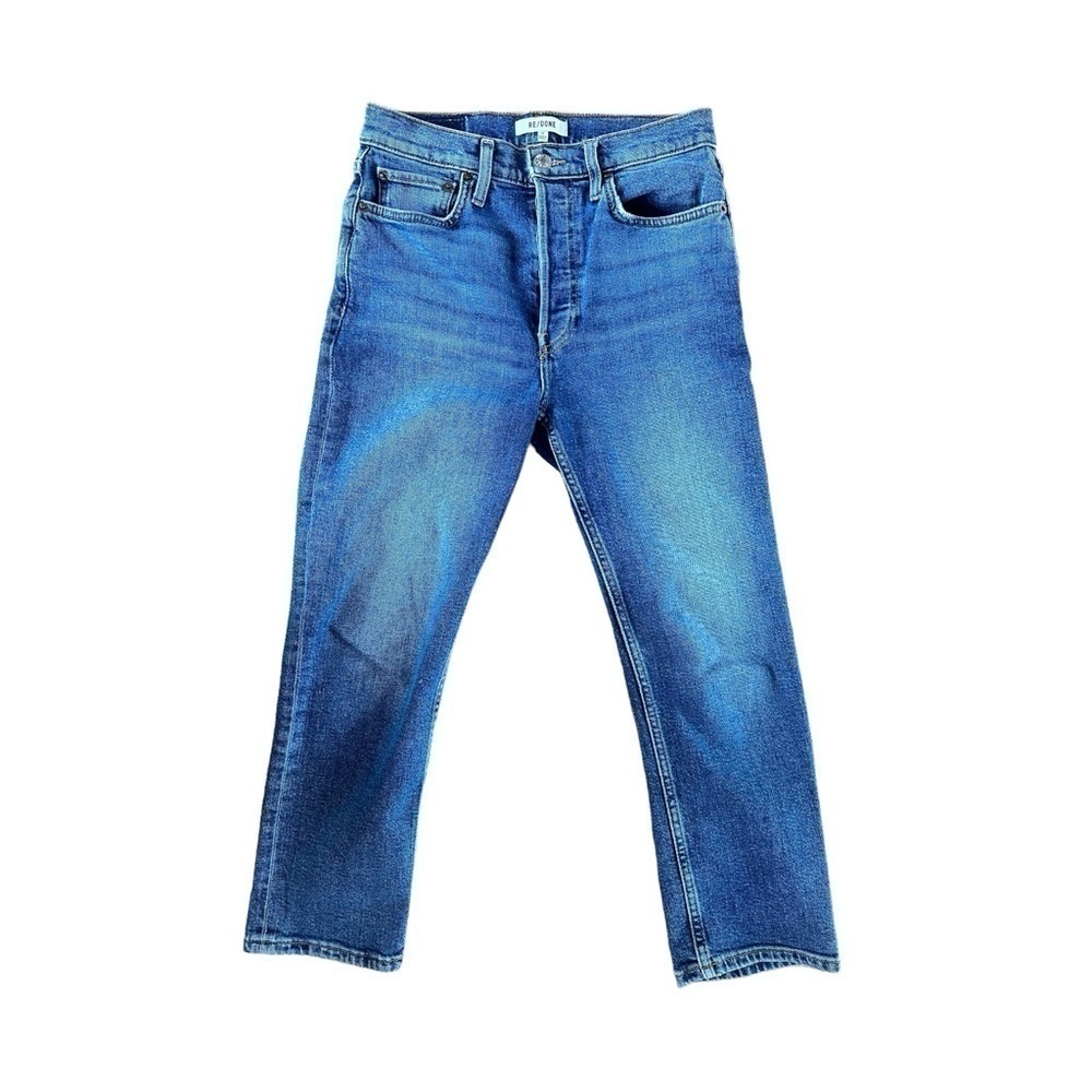 Re/Done 90’s High Rise Extra Crop Jeans - Picture 3 of 11
